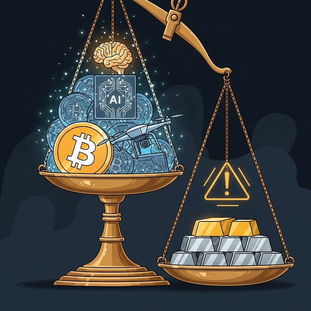 The Golden Canary: Interpreting the Gold-to-Silver Ratio as a Warning Signal for Speculative Technology and Crypto Bubbles in 2025